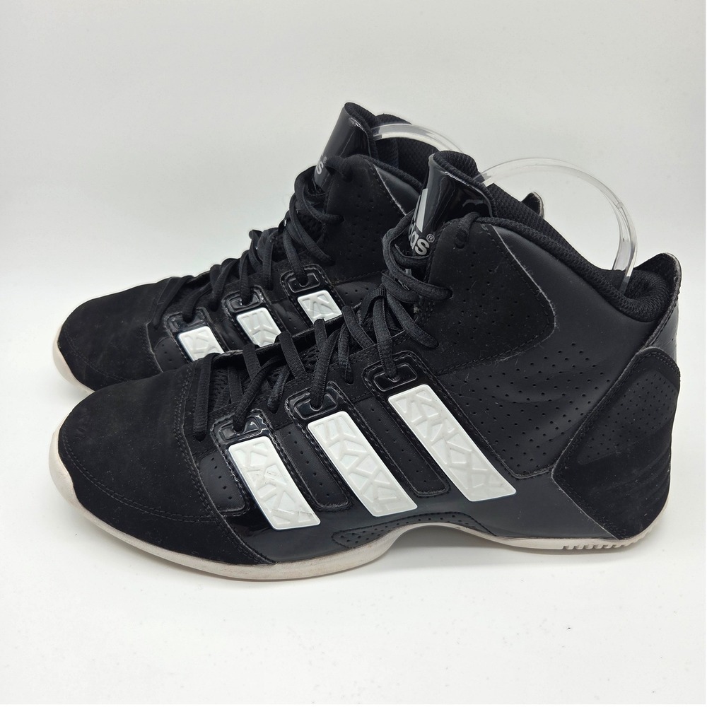 Adidas Basketball Shoes Mens 8.5 Black G56329 High Top Torsion Sneakers